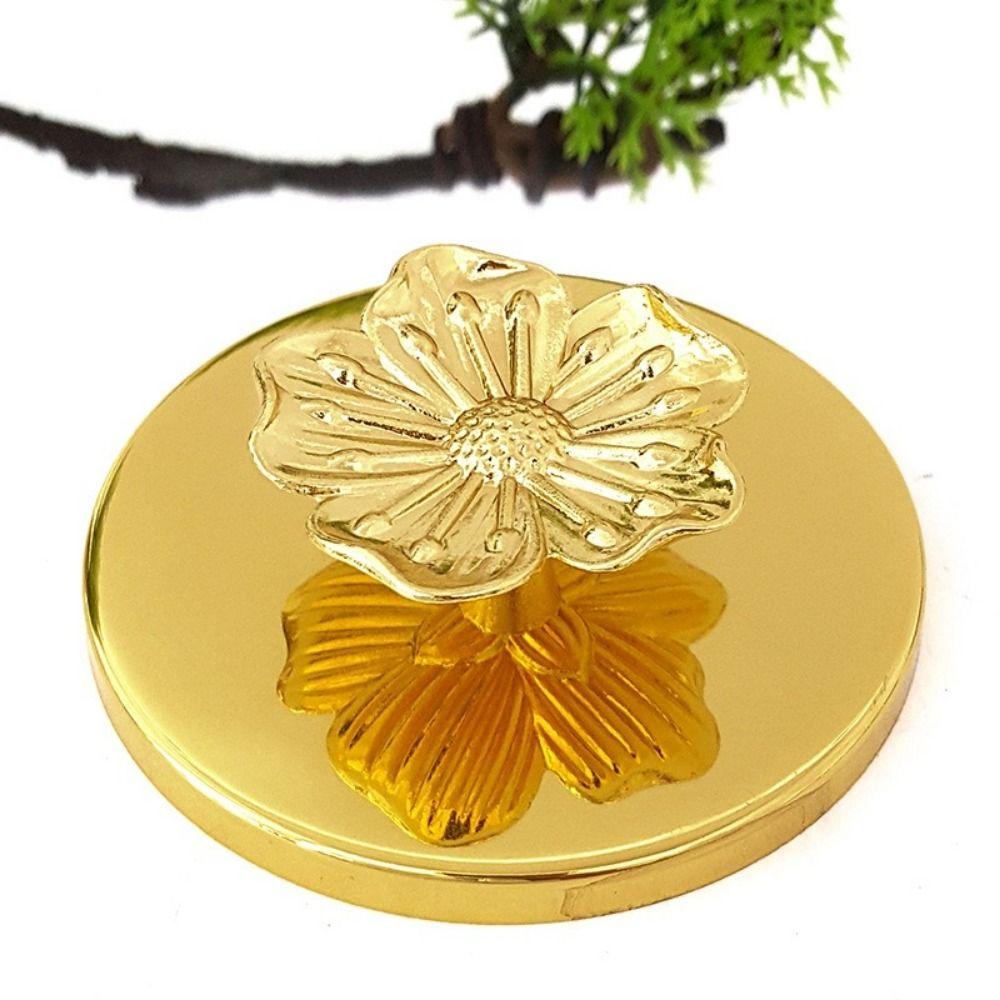 Cherry Blossom Shape Drawer Pull Handle Vintage Wardrobe Knob Ornamental Cabinet Pull Cupboard