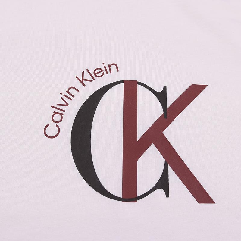 Calvin Klein Минималистичная летняя базовая повседневная футболка с круглым вырезом и короткими рукавами, мужские топы 4RE829G