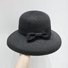 Summer Sun Protection Hat Woven Bow Sun Protection Big Brim Straw Hat UV Protection Fisherman Hat