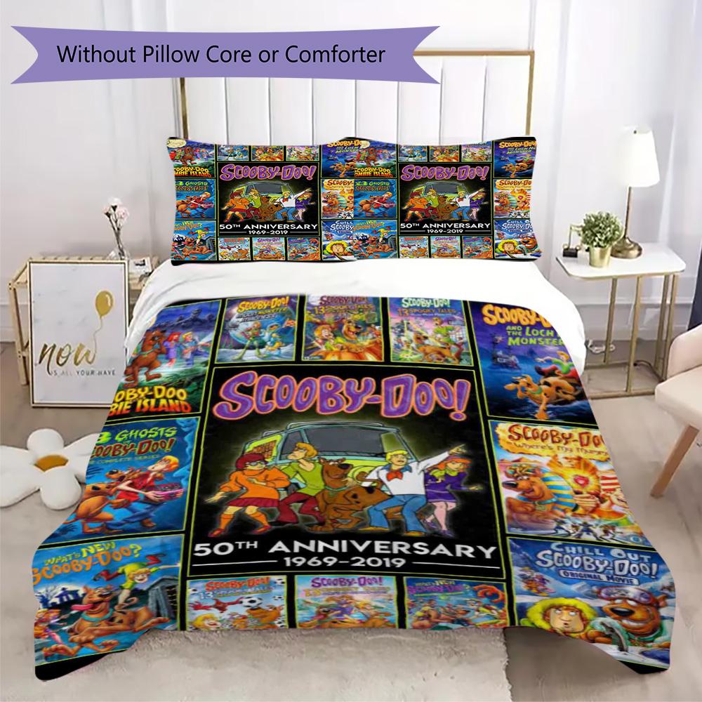 Halloween fantasy comedy adventure cartoon movie Scooby-Doo provides comfortable bedding covers and pillowcases for home use (without core) K14