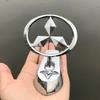 knpc3 For Mitsubishi L200 Pajero RALLIART ASX Lancer Outlander Mirage Eclipse Car Metal Chromed Emblem Front Hood Badge Decoration
