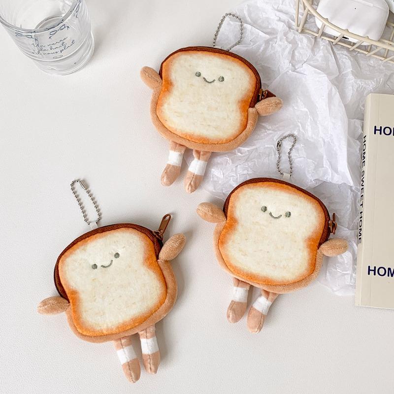 1 Piece Sweet Cartoon Bread Style Earphone Case for Xiaomi Huawei Airpods Creative Design Cute Wireless Earphone Storage Bag