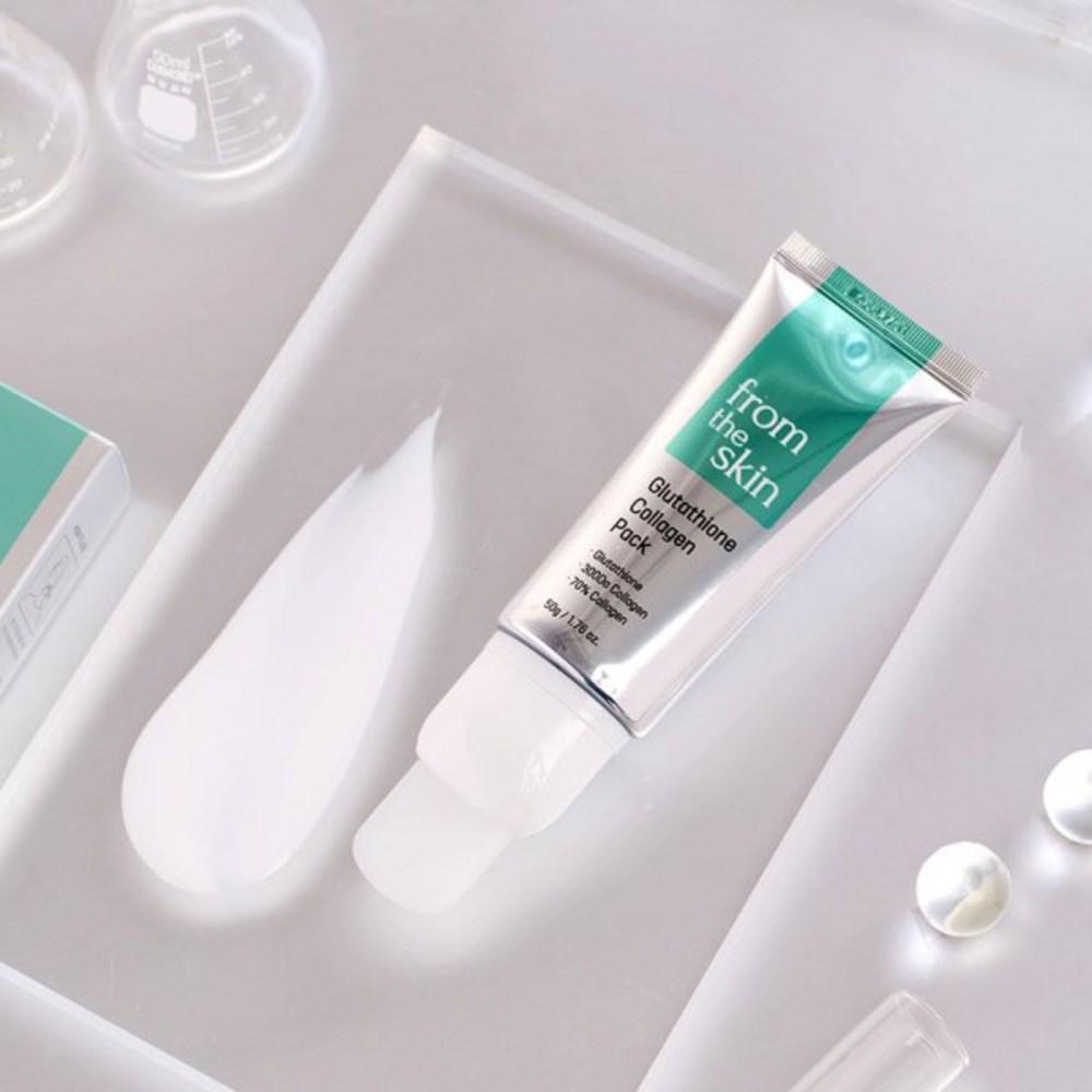 Прозрачный солнцезащитный гель-патч с коллагеном и глутатионом от Skin + отшелушивающий пакет Kimcheong, 1 набор, 70 г