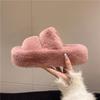 New Women Winter Fashion Faux Fur Home Cotton Shoes Warm and Soft Platform Slippers Women Flat Ladies Shoes  Zapatos De Mujer
