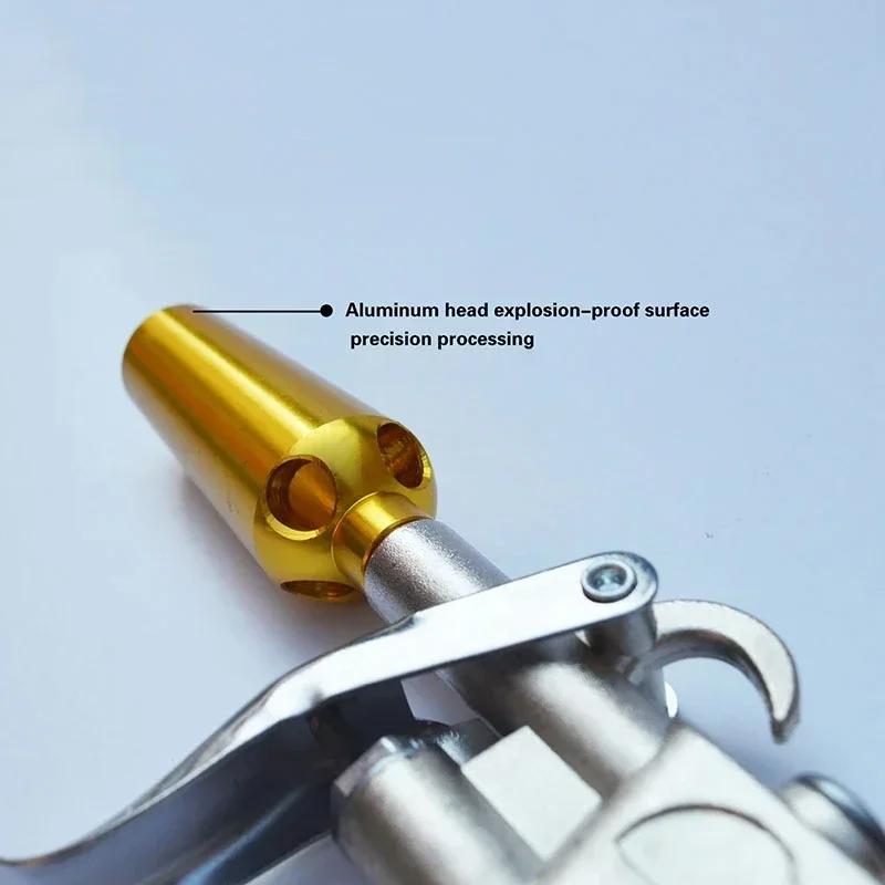 Торнадо Пневматический автомобильный продувочный пистолет Инструменты для очистки от пыли Аэрограф-распылитель Воздушная тряпка Алюминиевый сплав Автомойка Гибкая воздушная