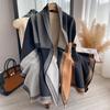 Color Matching Fashion Imitation Cashmere Scarf Women's Shawl Scarf Thickened To Keep Out The Cold Shawl