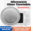 Стеклянная тарелка для микроволновой печи с плоским дном 24,5 см/25,5 см Запасная тарелка для микроволновой печи Маленькие микроволновые печи