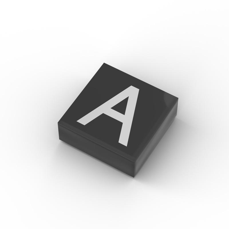 MOC 3070bpb009 Alphabet A-Z Building Blocks Set Lore 3070 Education Printed 26 Letters Bricks Toy For Children Kid Birthday Gift