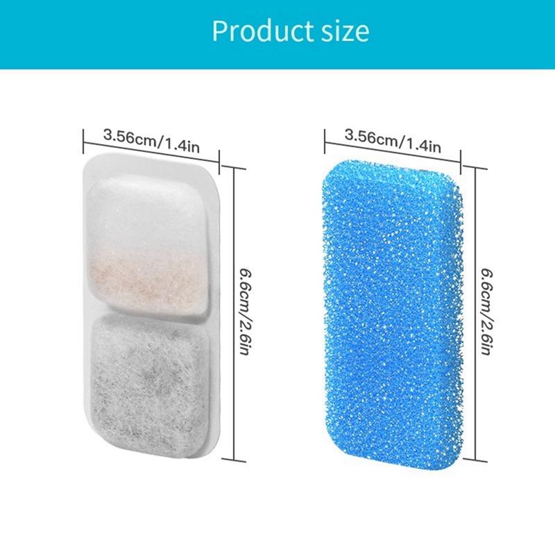 Cat Water Fountain Filters For Oneisall Automatic Pet Water Fountain Replacement Filters And Sponges-ABSW