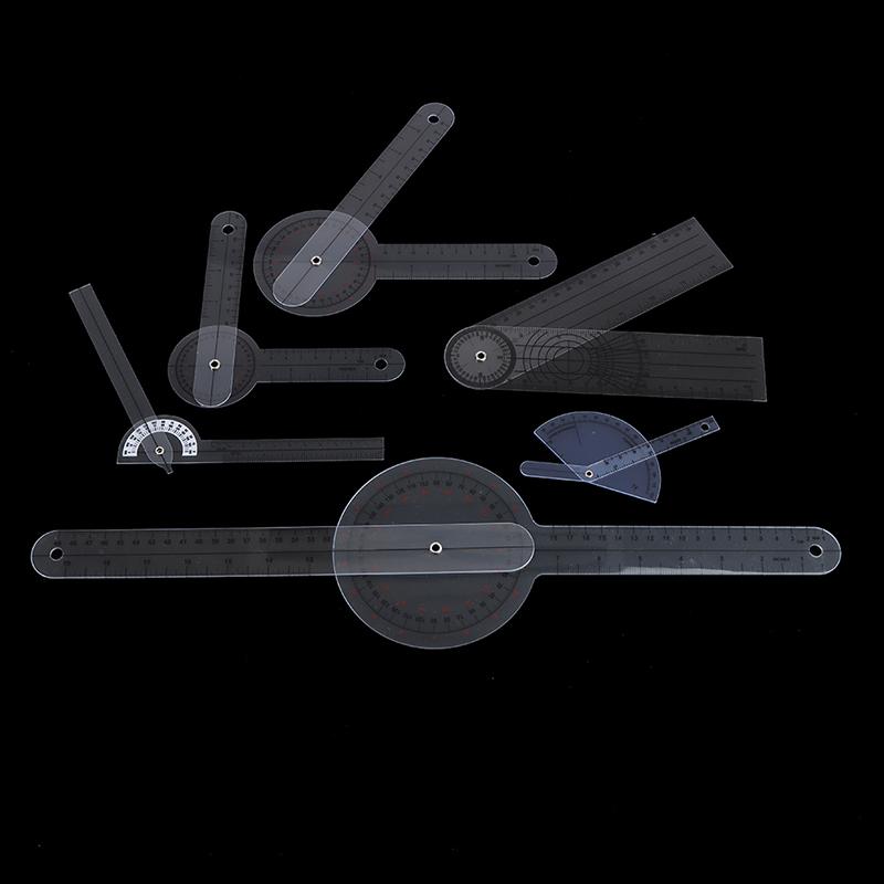 6Pcs/Set Goniometer Joint Ruler Orthopedics Angle Rule Spinal Finger Angle Ruler