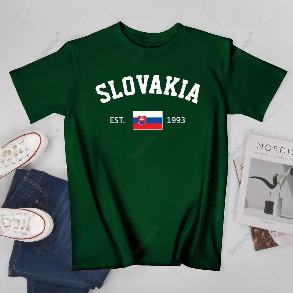 Unisex Slovakia EST1993 Independence Day Tshirt Tees T Shirts WoUnisex Boys 100 Cotton TShirt