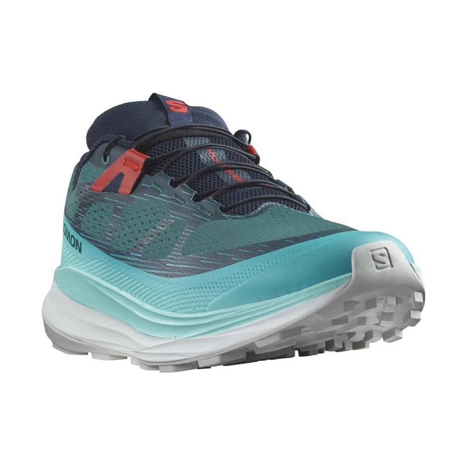 SALOMON Ultra Glide 2 Round Toe Lace-Up Non-Slip Low-Top Running Shoes Men Sneaker Blue 470425