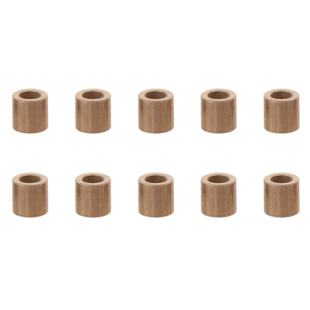 10pcs Sintered Bronze Bearing Sleeve Gold Plain Bearings Durable Bronze Bushings Machine Tools