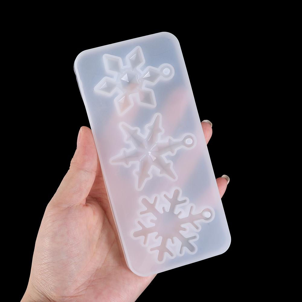 Hanging Home Decoration Christmas Gift Epoxy Resin Mold Silicone Pendant Snowflake Resin Molds