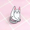 Long Tail Naughty Cat Badge Pin Jewelry Accessories Enamel Pin Brooches Pin Cat Brooch Lapel Brooch