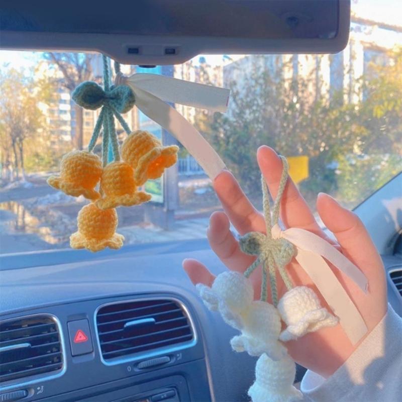 Подвесные украшения Милый колокольчик-подвеска для рюкзаков, брелоков, Вязаный кулон