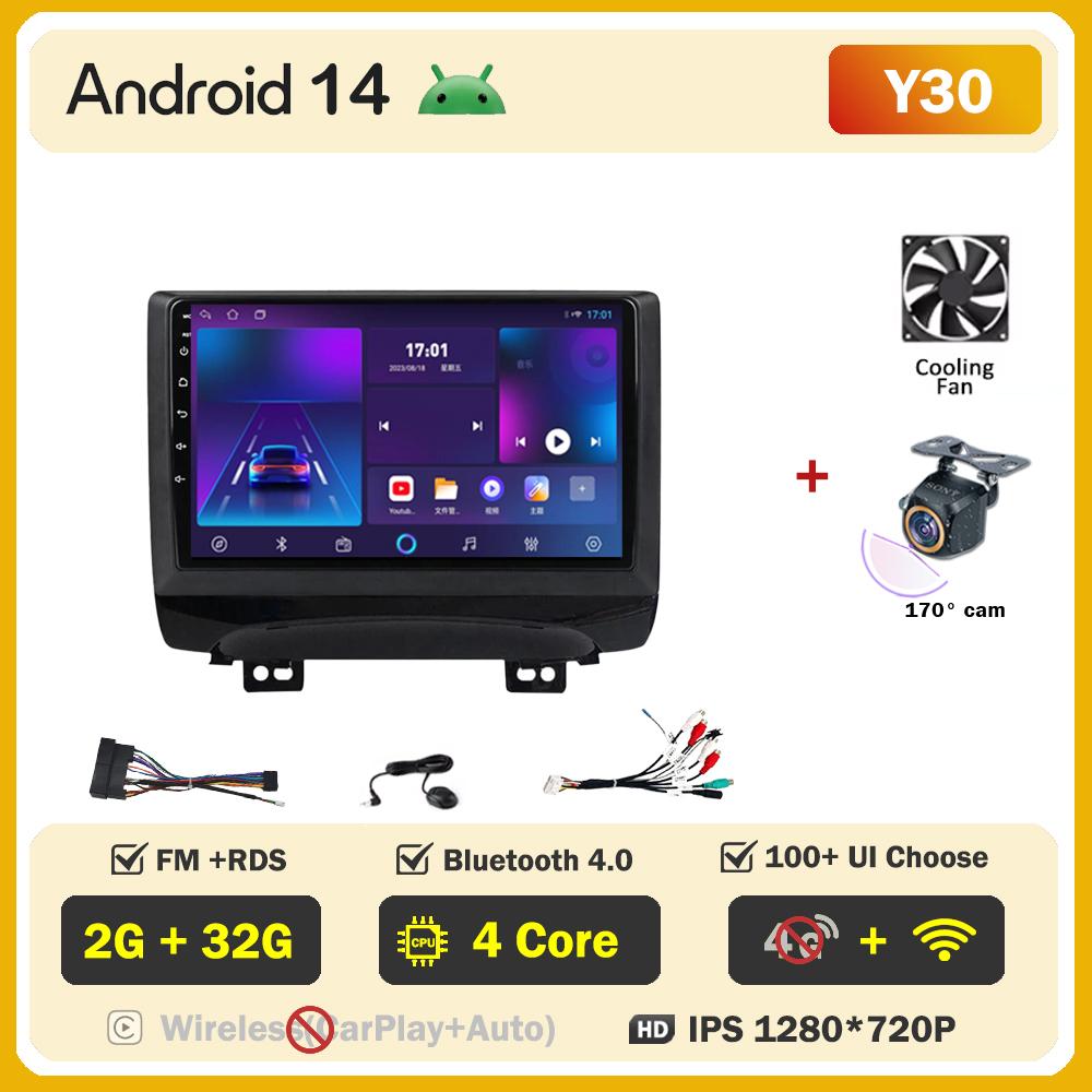 Android 14 автомобильное радио для JAC Refine S3 2013-2016 стерео головное устройство интеллектуальные автомобильные системы Mirror Link Wifi сенсорный экран Wifi