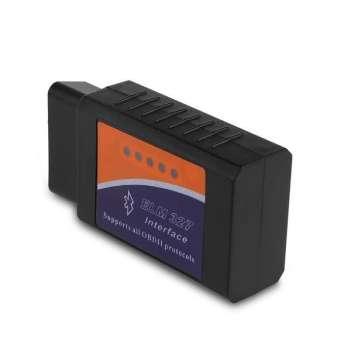 Scanner de diagnostic - Mini ELM327 sans fil Bluetooth - Compatible Android et Windows