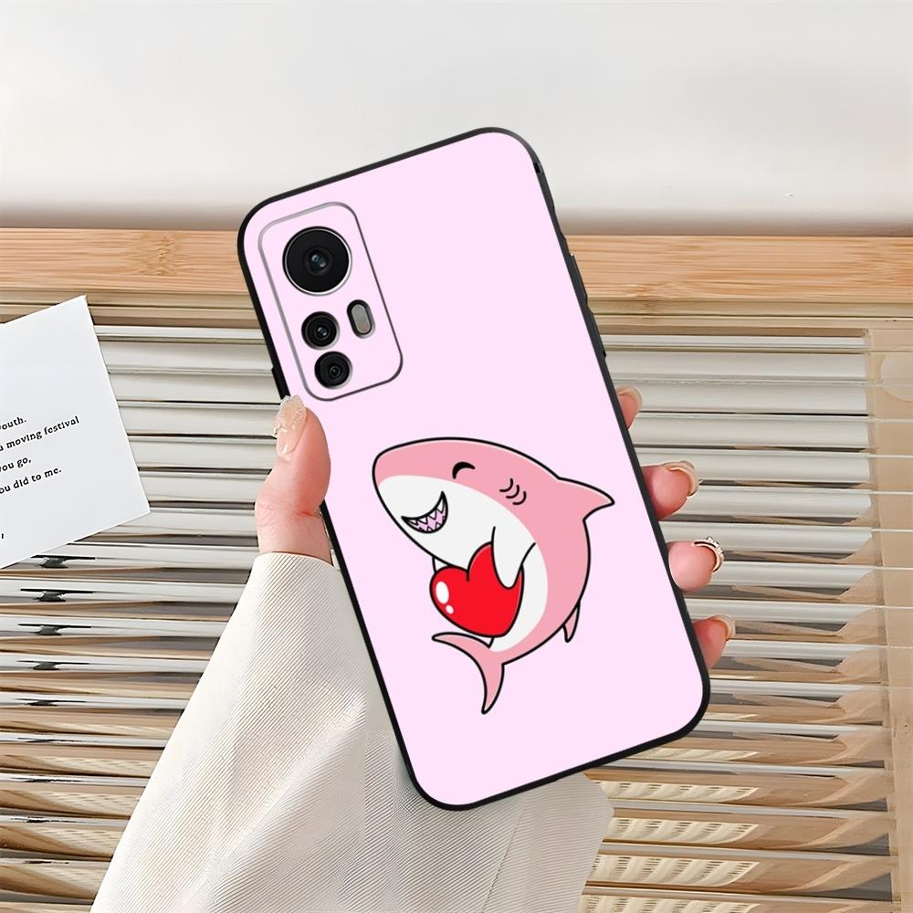 Мультяшный милый чехол-акула для телефона Xiaomi Redmi Note 13 14 10 12 Pro POCO F4 F5 X5 Pro 12 13 11T Lite Ultra Shell Coque
