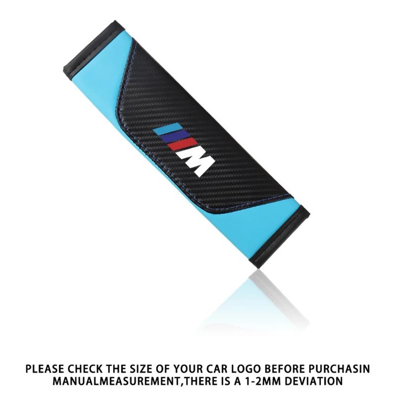 2 шт. Универсальная накладка на ремень безопасности автомобиля, регулируемая накладка на ремень безопасности, накладки на плечевые ремни для BMW M M1 M2 M3 M4, автоаксессуары