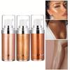 4 Shade Radiant Glow Highlighter Cream - Waterproof & Long-lasting Shimmer Makeup for Face & Body Full Body Gloss Liquid Highlighter