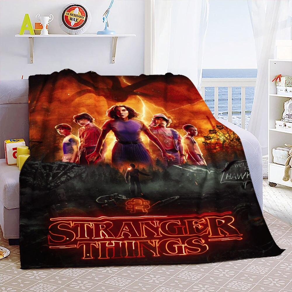 Портативные теплые пледы Eddie Munson Stranger Things для постельных принадлежностей для путешествий