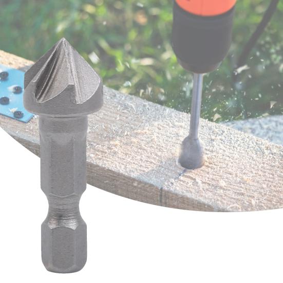 Высокопрочное сверло для снятия фаски, термообработка, хорошее удаление стружки, компактная зенковка для фаски, пластик