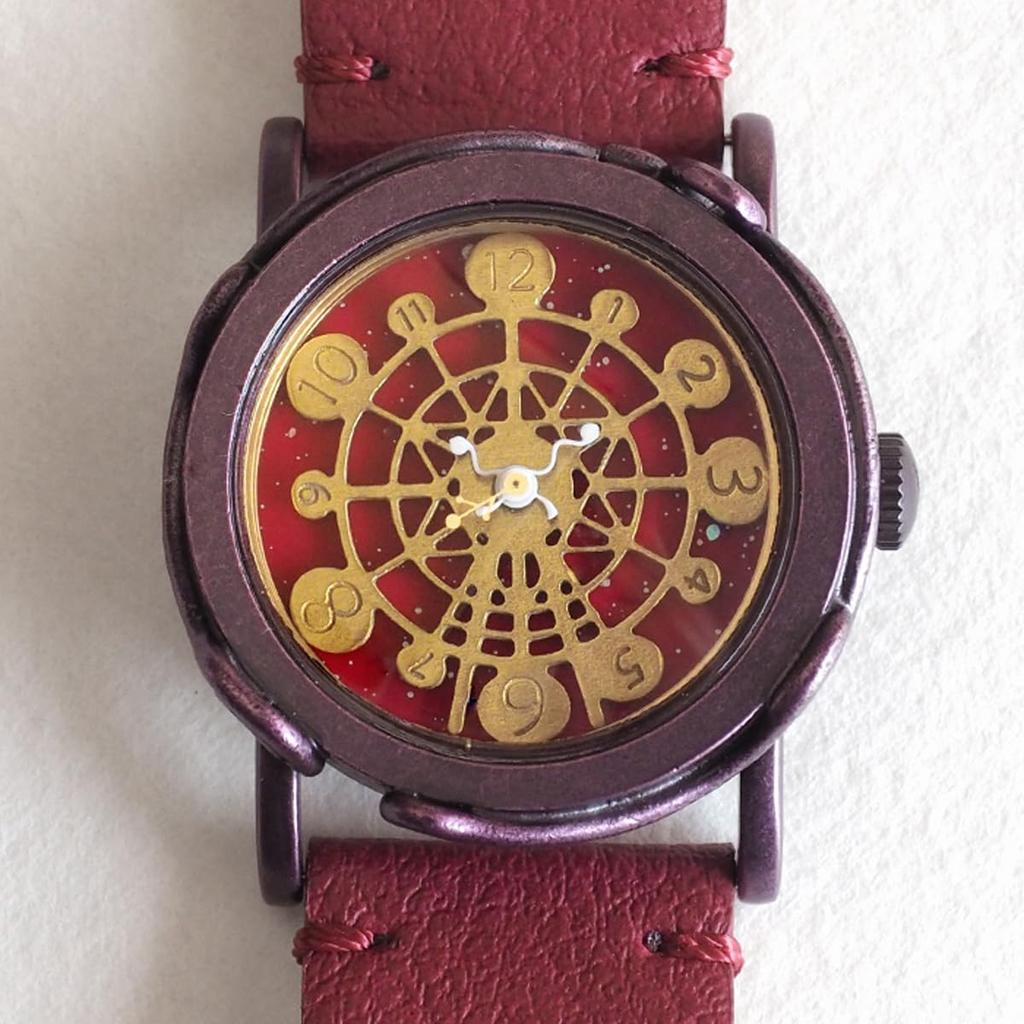 Часы ручной работы Ferris Wheel Red Kyoto Handmade Watch Brand [DEDEGUMO] Мужские Женские Q31-2-RD