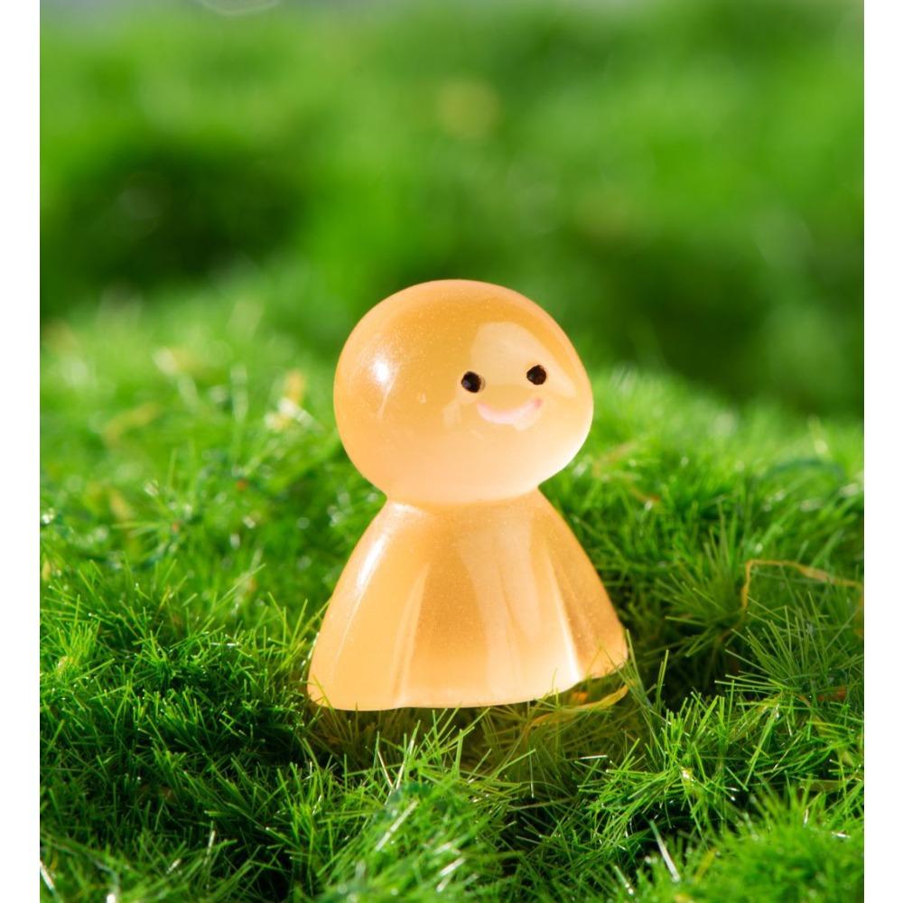 Micro Landscape Decoration Colorful Cartoon Rainy Day Doll Glow-in-the-dark Resin Decoration Office Desktop Car Accessories