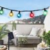 New Waterproof RGB LED G40 Solar String Lights, 21m Fairy Lamp for Outdoor Christmas Holiday, Garland Garden Wedding Camp Decora