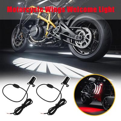 Светодиодный приветственный свет для проекционных огней Angel Wings для мотоцикла, модифицированные декоративные огни для крыла мотоцикла, лазерные огни Z3X5