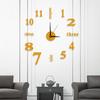 Creative Luminous DIY Wall Clock - Silent, Punch-Free Decorative Clock for Bedroom