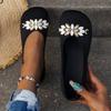 Plus Size 43 Women Shoes  New Fashion Sequins Round Toe Flat Shoes for Women Mesh Breathable Soft Sole Casual Shoes Zapatos
