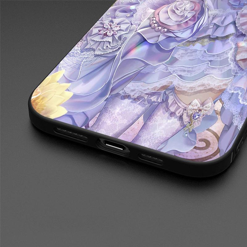 Мягкий чехол для Apple iPhone 11 13 Pro Max 14 12 Mini 7 8 Plus X XS XR SE 2020 6 6S 5 5S, чехол для телефона Funda Genshin Impact Girl Sac
