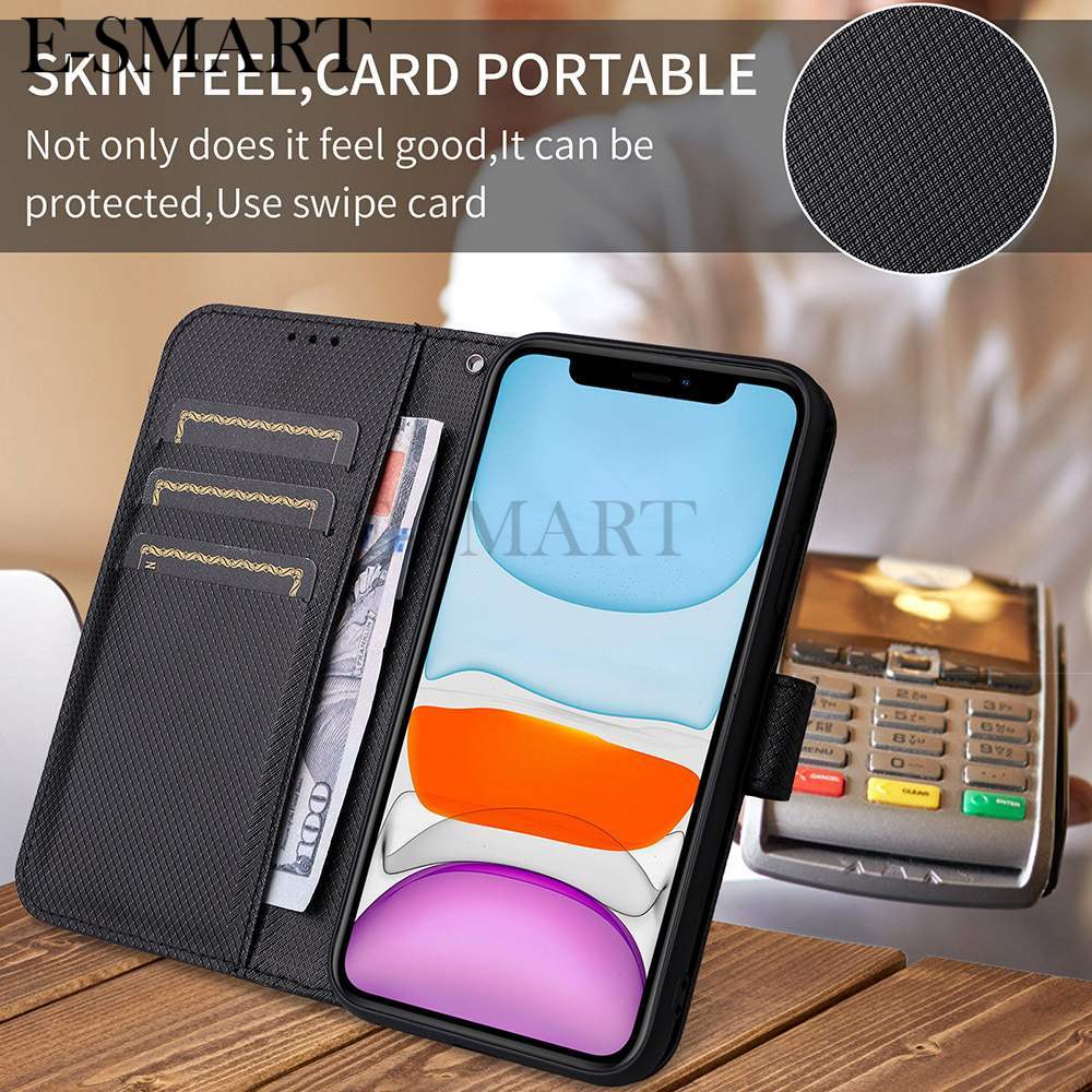 For Vivo X300 Ultra X300 FE Case Diamond Pattern Card Slot Soft Silicone External Leather Support Function Flip Cover Attraction Closure