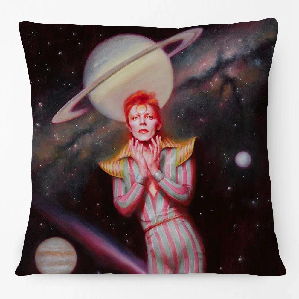 Масляная живопись Портреты Давида Принт Наволочка для подушки Музыкальная галерея Искусство Декоративная наволочка для диванной подушки