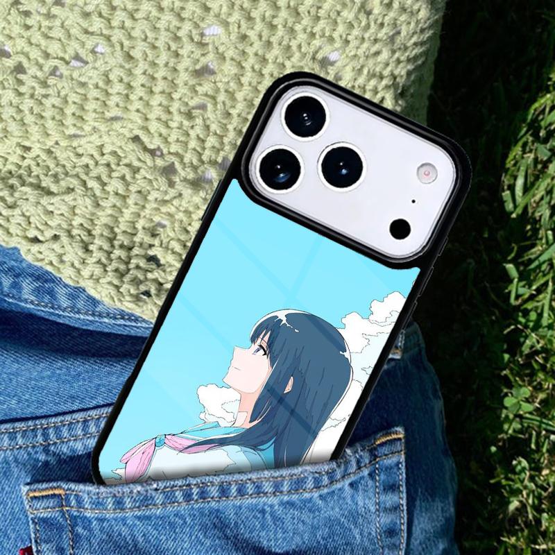 Japanese Style Anime Girl Phone Case For iPhone 17 AIR 16 Pro Max 15 14 Pro 11 12 13 Shockproof Silicone Cover