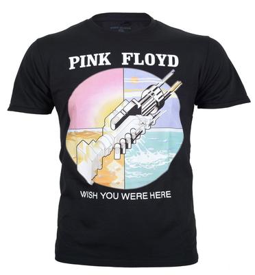 Официальная футболка Pink Floyd Wish You Were Here с круглыми иконками, черная, новая