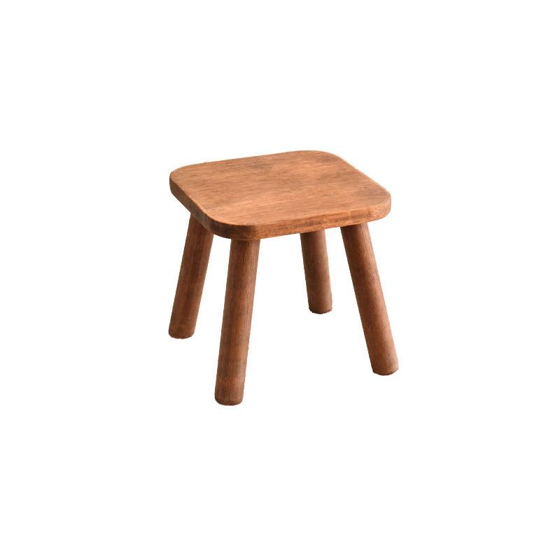 1 шт. деревянная скамейка многоцелевая мебель сиденье стул для комнаты цельный деревянный переносной низкий табурет для смены обуви цвет орех