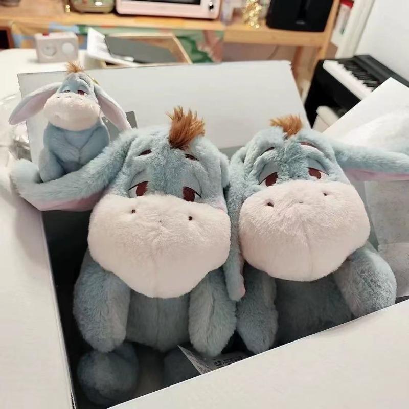 30cm Big Ears Donkey Plush Toy Cartoon Anime Donkey Plush Doll Sleeping Pillow Giving Girlfriend Birthday Gift