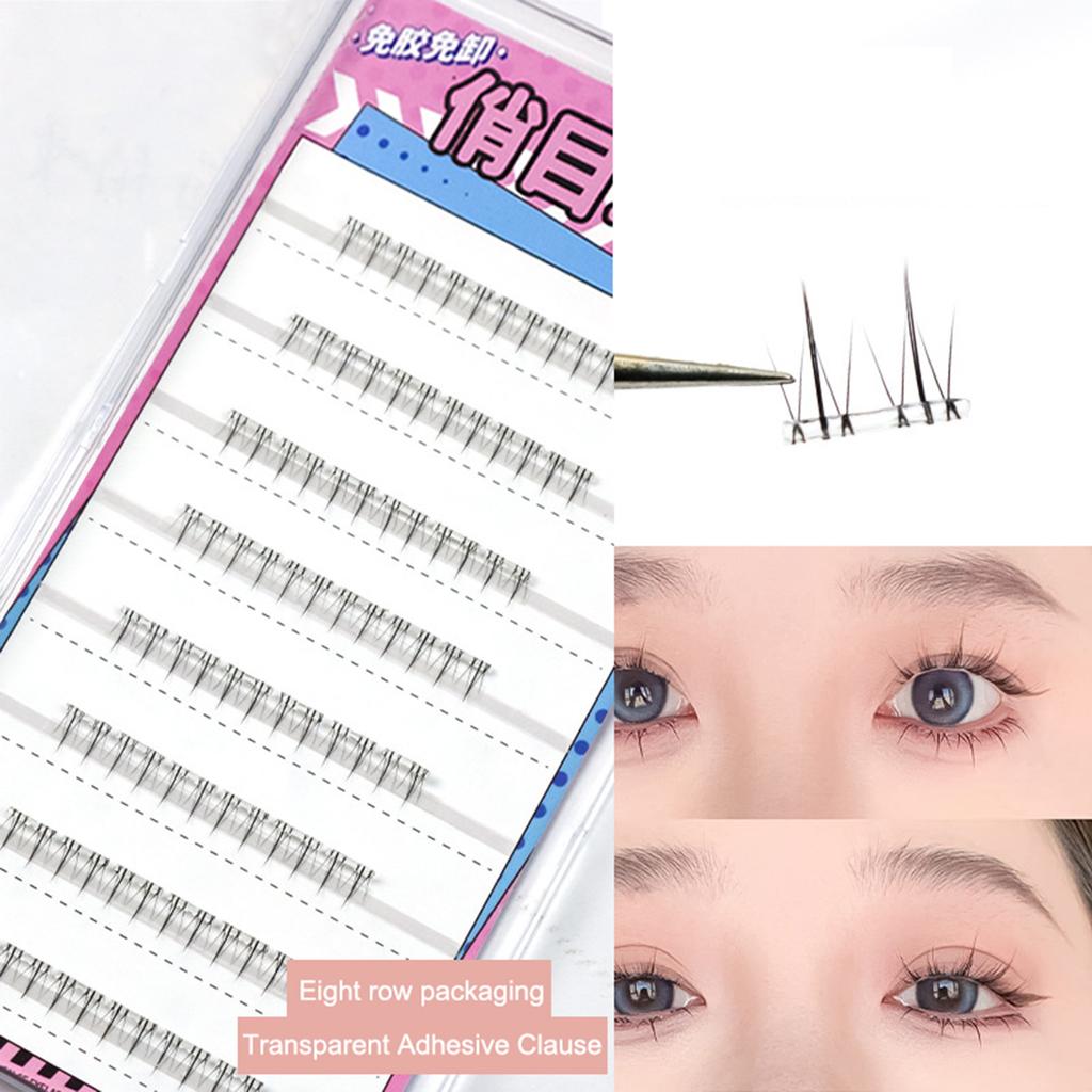 Reusable Self-Adhesive Eyelashes Natural Look Extension False Lashes for Women Girls Makeup DIY