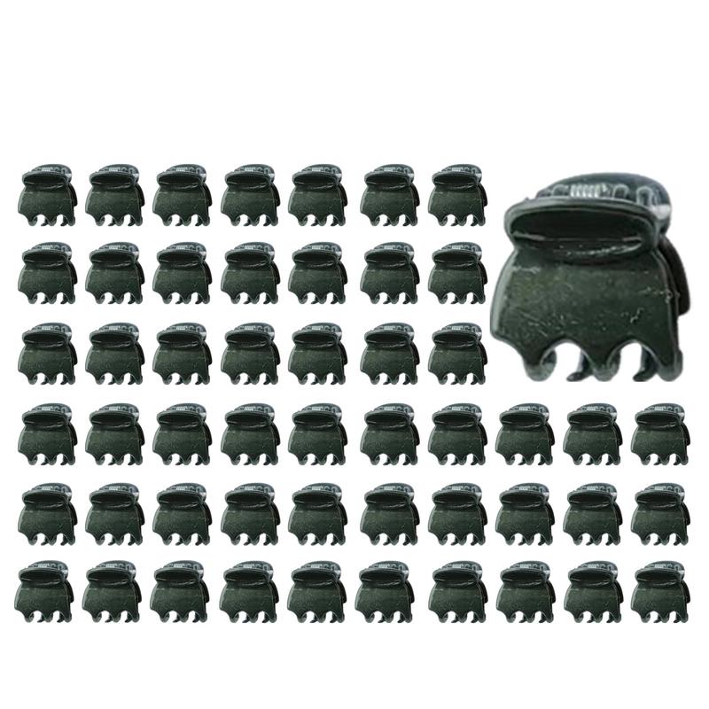 50 шт. 6-лапчатые темно-зеленые зажимы для растений, орхидеи, цветы, опорный зажим, вьющийся стебель, зажим, связанный пучок, ветка, домашний садовый инструмент