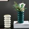 Spiral Flower Vase Modern Heavy Duty Plastic Flower Arrangement Floral Plants Holder Container Home Office Centerpiece Desktop Decoration