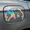 Car Reflective Fuel Tank Cap Sticker Novelty Design Fade Resistant Easy Install Exterior Decor for Trucks  SUVs