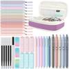 Four Candies Stationery Set: Pencil Case, Highlighter, Ballpoint Pen (05, 07, 09mm), Mechanical