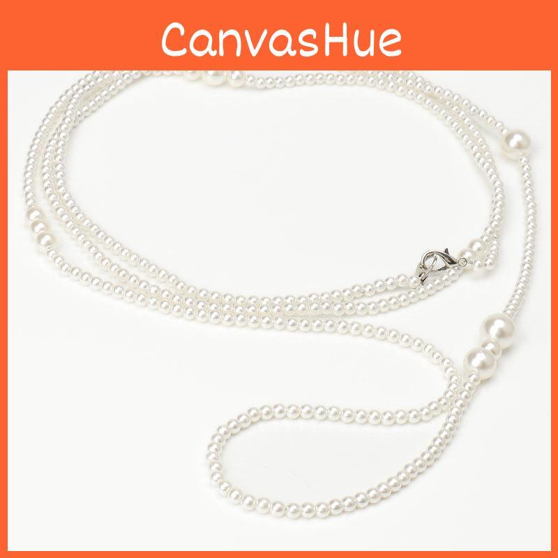 Жемчужная цепочка на талию для женщин Элегантный винтажный модный аксессуар с пряжкой из сплава