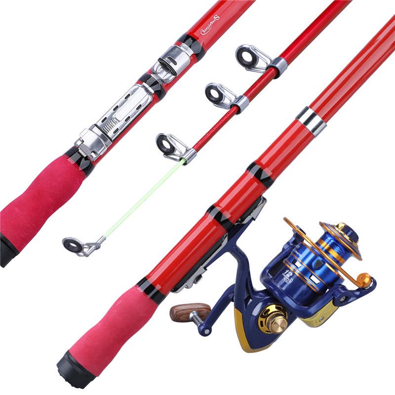 SOUGAYILANG Fishing Rod Reel Set Carbon Fiber Rod with Spinning Reel for Freshwater Saltwater Fishing