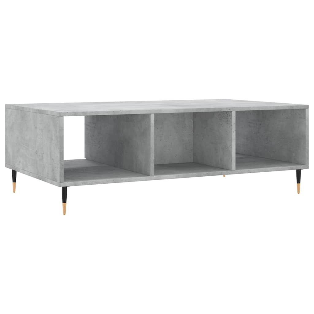 Coffee Table Concrete Grey 104 x 60 x 35 cm Particleboard