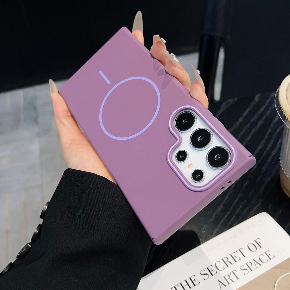 Luxury Slim Magnetic Case For Samsung Galaxy A55 A56 A26 A36 A06 A35 A25 A16 A15 5G Wirless Charging Matte Shockproof Hard Cover