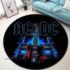 3D Рок-группа AC/DC ретро-принт круглый ковер спальня красивый ковер нескользящий коврик для двери напольные коврики ковер для гостиной подарок на день рождения